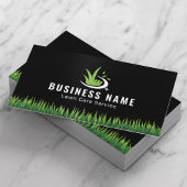 Modern Lawn Care Logo Professional Landscaping 名刺