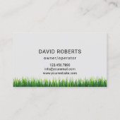 Modern Lawn Care Logo Professional Landscaping 名刺 (裏面)