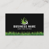 Modern Lawn Care Logo Professional Landscaping 名刺 (正面)