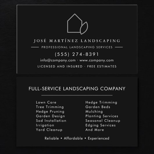 Modern Lawn Care Services 名刺