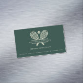 Modern Lawn Tennis Professional Coach Custom マグネット名刺 (インサイチュ)