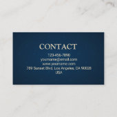 Modern Lawyer Business Card 名刺 (裏面)