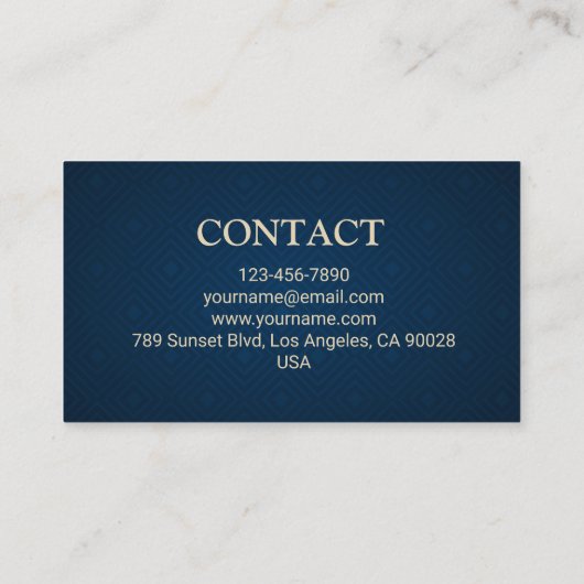 Modern Lawyer Business Card 名刺 (裏面)