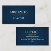Modern Lawyer Business Card 名刺 (正面/裏面)
