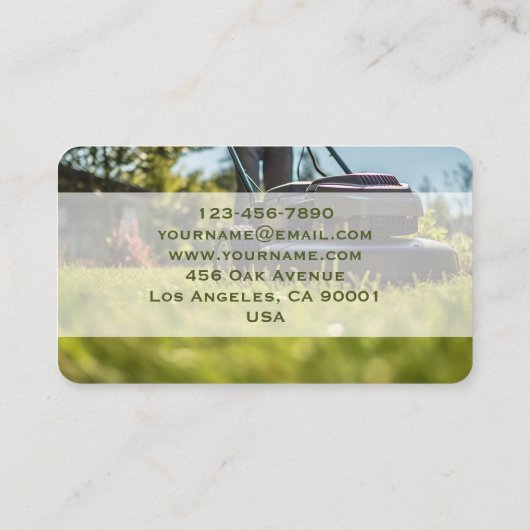 Modern Lawyer Business Card  名刺 (裏面)