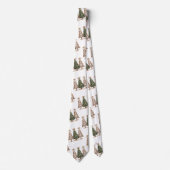 Modern leopard pattern Christmas minimalist style  ネクタイ (正面)