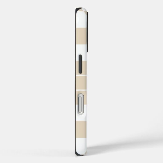 Modern Light Brown Checkered Personalized  Case-Mate iPhoneケース (裏面 / 右)