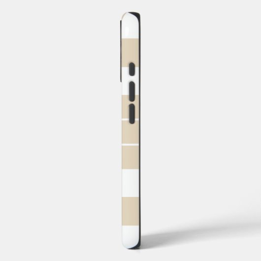 Modern Light Brown Checkered Personalized  Case-Mate iPhoneケース (裏面 / 左)