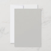 Modern Light Grey Editorial All Caps RSVP Card (裏面)