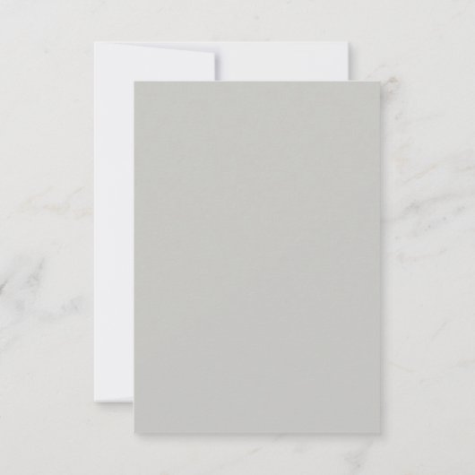Modern Light Grey Editorial All Caps RSVP Card (裏面)