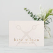  Modern light pink hair stylist  Gift Certificate (スタンド正面)