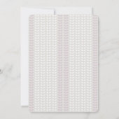 Modern Lilac Botanical Baby Shower invitation 招待状 (裏面)