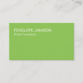 Modern Lime Green  名刺 (正面)