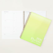 Modern Lime Green Ombre Planner プランナー手帳 (ディスプレー)