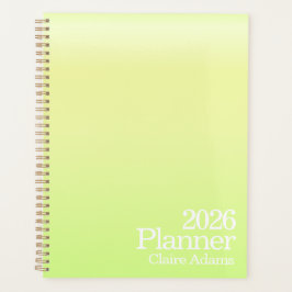 Modern Lime Green Ombre Planner プランナー手帳