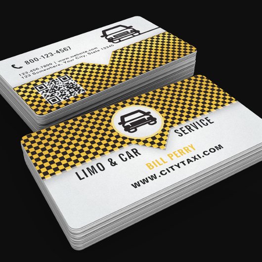 Modern Limo & Car Service Logo Design 名刺