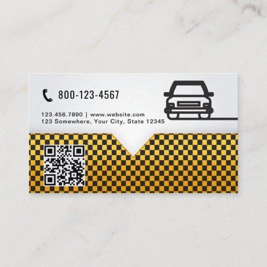 Modern Limo & Car Service Logo Design 名刺 (裏面)