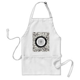 Modern Line Art Custom Logo Editable Professional  スタンダードエプロン