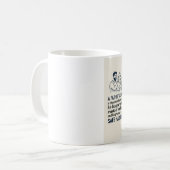Modern Line Art Father's Day Coffee Mug | Best Dad コーヒーマグカップ (正面左)