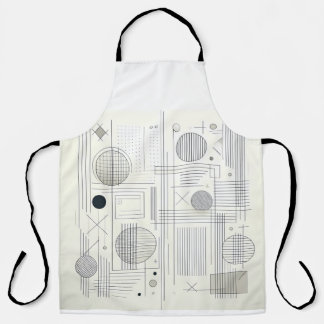 Modern Linear Geometry Apron エプロン