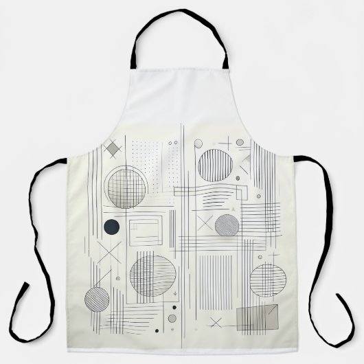 Modern Linear Geometry Apron エプロン (正面)