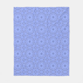 Modern Liquid Art Flower Mandala Pattern フリースブランケット