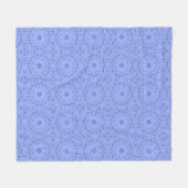 Modern Liquid Art Flower Mandala Pattern フリースブランケット (正面(横))