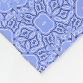 Modern Liquid Art Flower Mandala Pattern フリースブランケット (角)