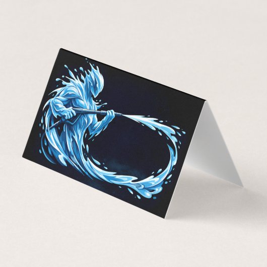 Modern Liquid Entity Residential Pressure Washing 名刺 (裏面)