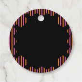 Modern Little Boo Ghost Cat Baby Shower  フェイバータグ (裏面)