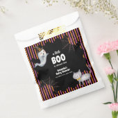 Modern Little Boo Ghost Cat Baby Shower  フェイバーバッグ (封をした状態)