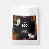Modern Little Boo Ghost Cat Baby Shower  フェイバーバッグ (正面)