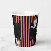 Modern Little Boo Ghost Cat Baby Shower  紙コップ (左)