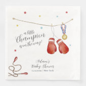 Modern Little Champion Boxing Sport Baby Shower (正面)
