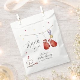 Modern Little Champion Boxing Sport Baby Shower フェイバーバッグ