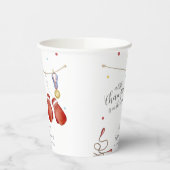 Modern Little Champion Boxing Sport Baby Shower 紙コップ (左)