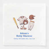 Modern Little Slugger Baseball Sport Baby Shower  (正面)
