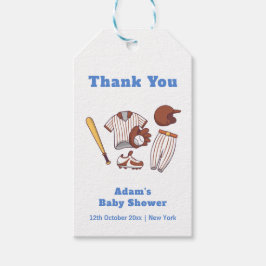 Modern Little Slugger Baseball Sport Baby Shower  ギフトタグ