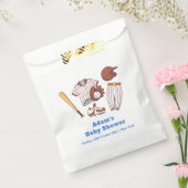 Modern Little Slugger Baseball Sport Baby Shower フェイバーバッグ (封をした状態)