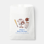 Modern Little Slugger Baseball Sport Baby Shower フェイバーバッグ (正面)