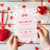 Modern Little Sweetheart Baby Shower Invitation 招待状
