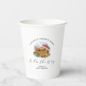 Modern Locally Grown Farmer Baby Shower 紙コップ (正面)