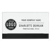 Modern Logo Business Name Tag 名札 (正面)
