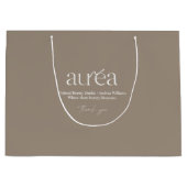 Modern Logo Cosmetic Shopping ラージペーパーバッグ (正面)