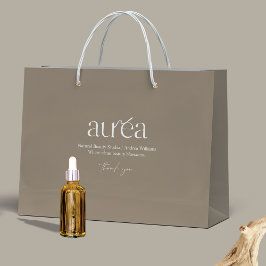 Modern Logo Cosmetic Shopping ラージペーパーバッグ