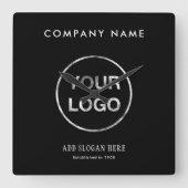 Modern Logo Design Company スクエア壁時計 (正面)