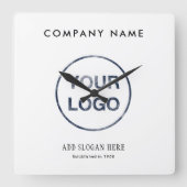 Modern Logo Design Company スクエア壁時計 (正面)