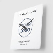 Modern Logo Design Company スクエア壁時計 (傾斜)
