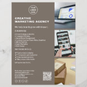 Modern Logo Marketing Creative Business Taupe チラシ (正面)