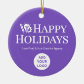  Modern Logo Ornament for Creative Agencies セラミックオーナメント (正面)